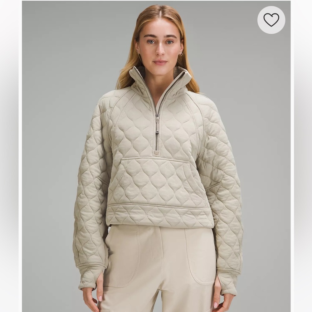 Lululemon Scuba Oversized Quilted Half Zip - XS/S